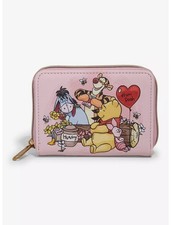 Loungefly Disney Winnie The Pooh  Friends Valentine  s Day Mini Zipper Wallet