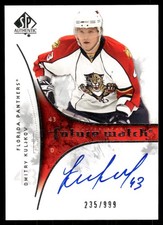 2009-10 SP Authentic #230 Dmitry Kulikov AU RC Auto/999 - HKY