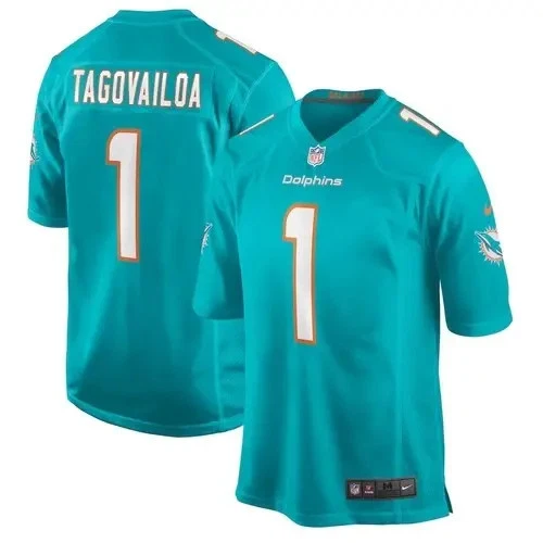 Men's Dolphins Football Fan Jersey – 2025 Printed Jersey