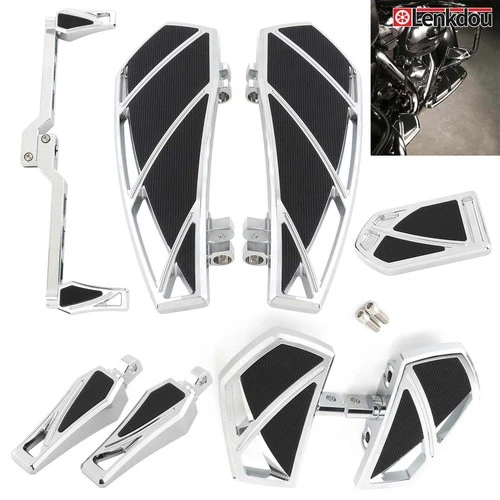 Chrome Floorboards Footboards For Harley Softail Touring Road King Electra Glide