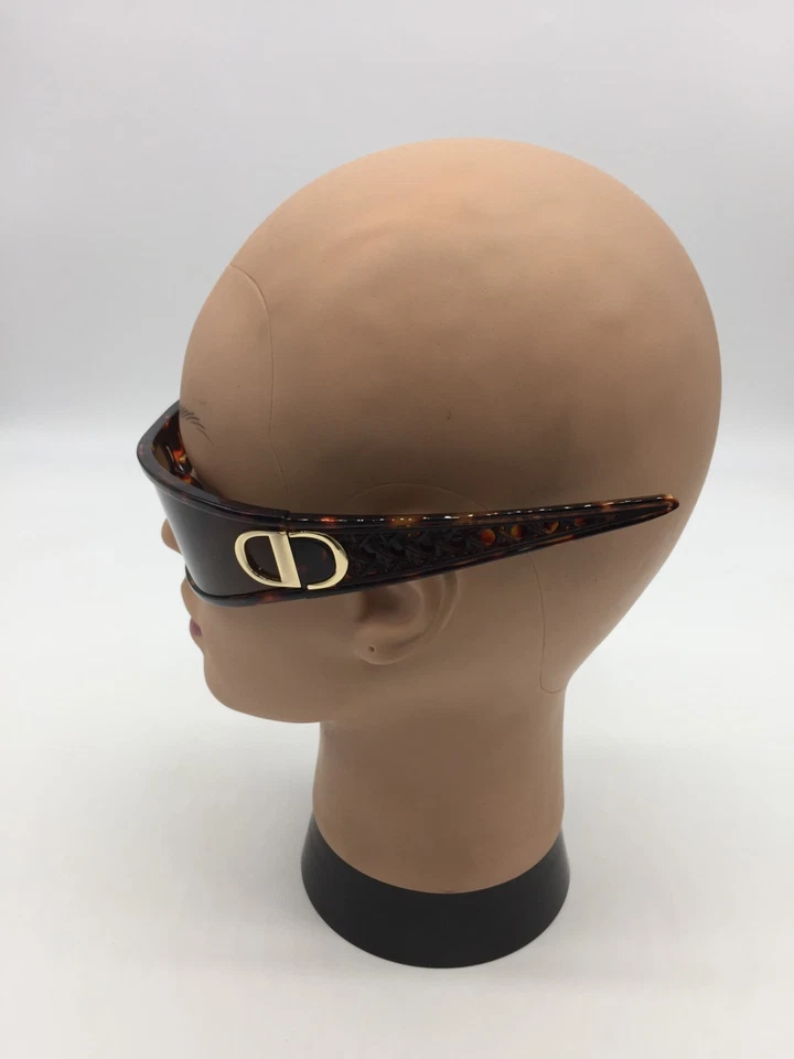 Gafas de sol Dior Tortoise Wrap de diseñador de moda lentes marrones Foto 4 de 4