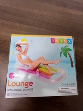 Intex King Kool Lounge Inflatable Swimming Float 63in x 33.5in
