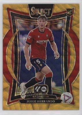 2024 Panini Select La Liga Terrace Gold Wave Prizm 4/10 Jorge Herrando #64 10no