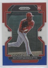 2022 Panini Prizm Tier II Red White & Blue Prizm Reiver Sanmartin #160 0bt4