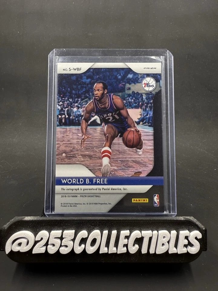2018-19 Panini Prizm Signatures Prizms Silver #S-WBF World B. Free Auto - 76ers - Image 2 of 2