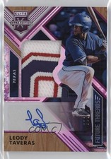 2018 Panini Elite Extra Edition Purple 20/25 Leody Taveras #FTSA-LT Auto s3g