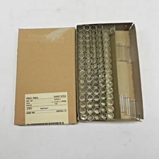 KIMBLE 1/2 DRAM VIAL SHORT STYLE 12 X 35 MM OPTICLEAR NEW PARTIAL BOX #60930L-12