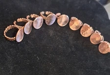 Adjustable Handmade Copper Penny Ring for Women