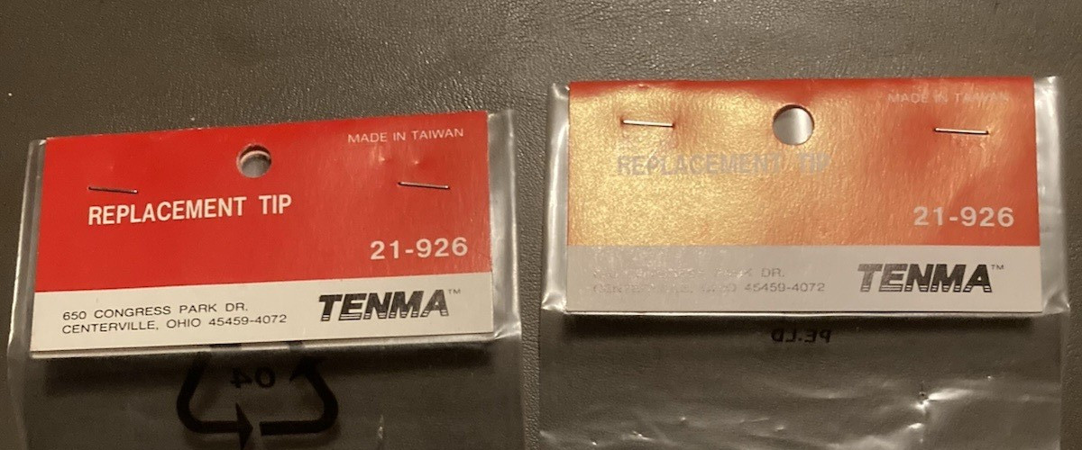 Lot Of 2 Tenma 21-926 Soldering Iron Replacement Tips NOS