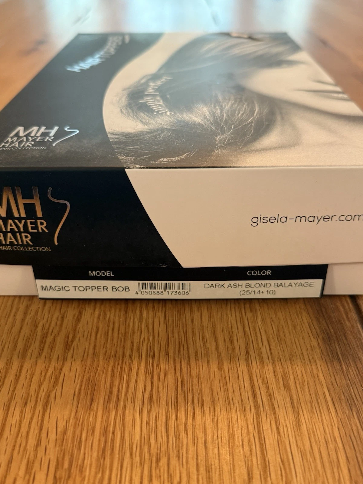 Gisela Mayer Hair Topper Magic Topper Bob Dark Ash Blond Balayage 25/14+10 Mono 4