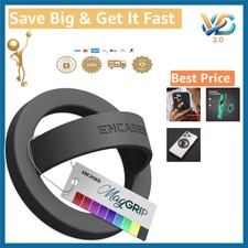 Magnetic Silicone Phone Grip Ring Compatible with MagSafe Black New