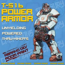 FALLOUT 76 [PC] T-51b POWER ARMOR UNYIELDING POWERED THRU-HIKER'S ABRAXO PAINT