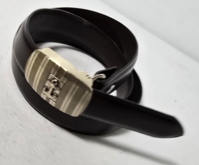 J Crew Anchor-buckle belt in Italian leather J.CREW Engine Turned Style Anchor Buckle Belt Brown Italian  main image 2