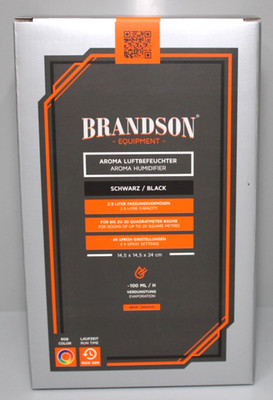Brandson Ultraschall Luftbefeuchter, Aroma Diffuser 2,5 L, Aromadiffuser schwarz