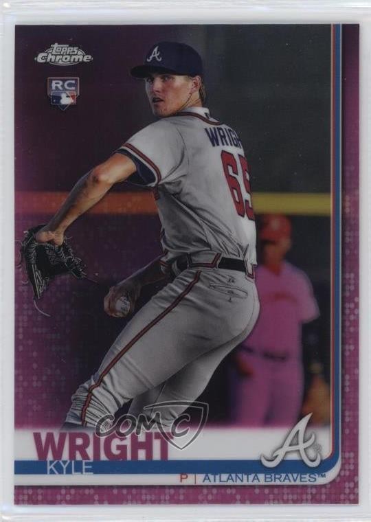 2019 Topps Chrome Pink Refractor Kyle Wright #120 6u5