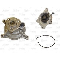 Wasserpumpe MotorküHlung Valeo 506950 FüR VW Audi Seat Skoda Passat B7 Golf VI