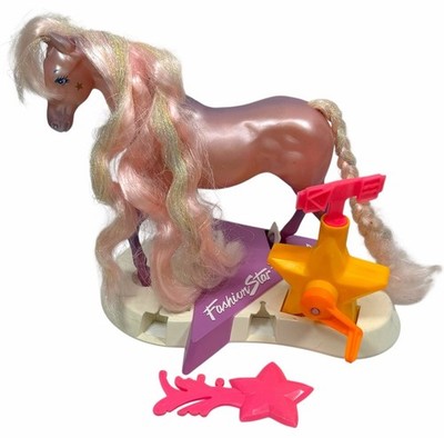 Vintage 1989 Fashion Star Fillies Starstyler Josselyn w/ Braider Stand & Brush