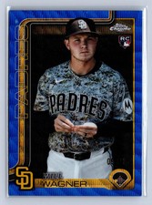 2025 Topps Chrome Update Will Wagner Blue Wave Refractor /150 #USC111