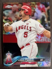 2018 Topps Chrome Albert Pujols #45 Refractor LA Angels
