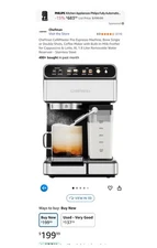 Chefman Barista Pro Espresso Machine -Stainless Steel, 1.8 Liters