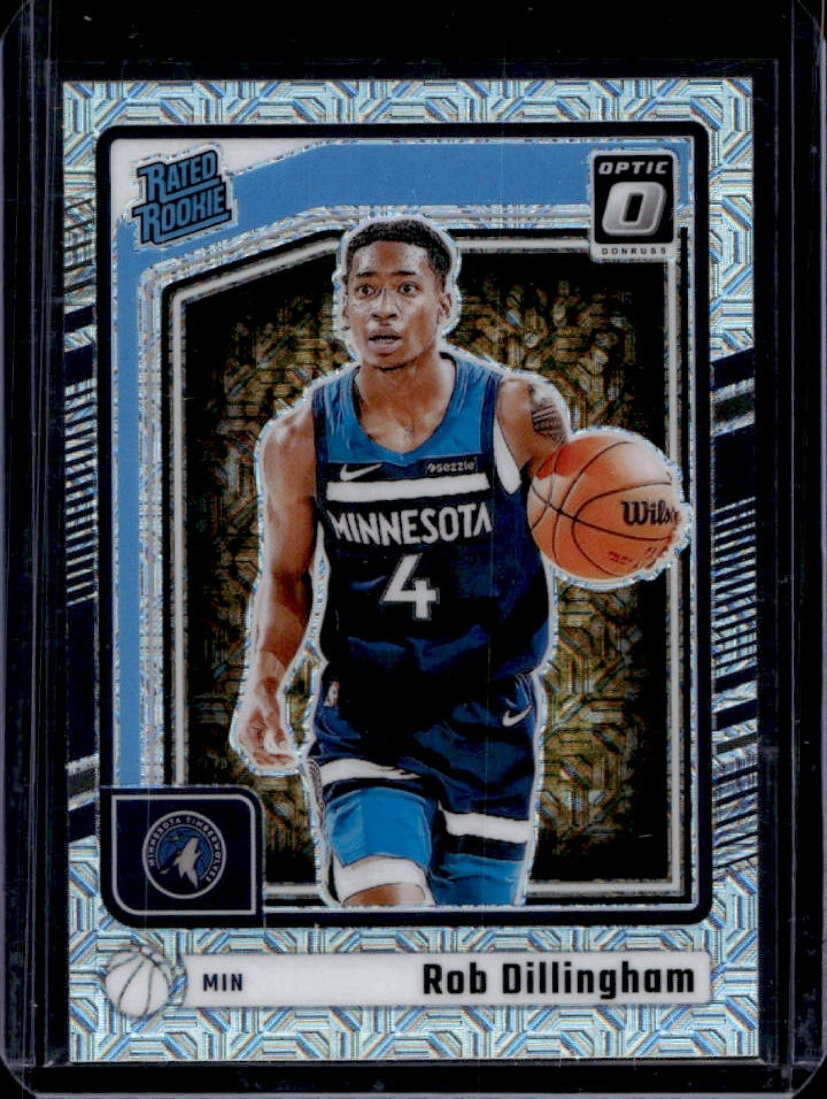 2024-25 Donruss Optic Rob Dillingham Rated Rookie Choice RC #259 Timberwolves