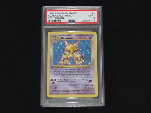 Alakazam (1st Edition) graded PSA 9 for sale on eBay