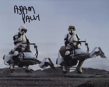 ADAM PALLY signed autograph 20x25cm STAR WARS MANDO in person autograph COA