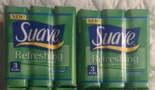 Suave Refreshing Deodorant Soap 6-pack Sealed Discontinued Vintage