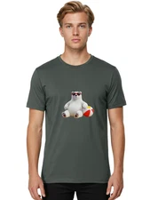 Polar-Bear-Sunglasses-4 Mens Graphic Tee, 100% Cotton, Casual Summer Wear