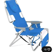 NEW~3 In 1 Ostrich Portable beach Chair & Reclining Lounger, Royal Blue