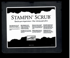 Stampin' Scrub 7.5" x 6.5" large stamps deep clean fibers Stampin' Up, 2002 