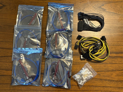 PCI-E GPU Riser Express card Cable  Power Supply Extension Cable ETC