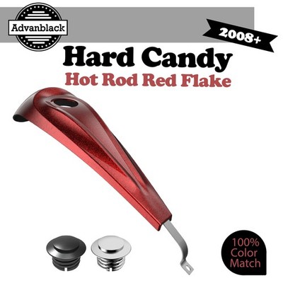 Hard Candy Hot Rod Red Flake Low-Profile Tank Dash Console for 08+ Harley
