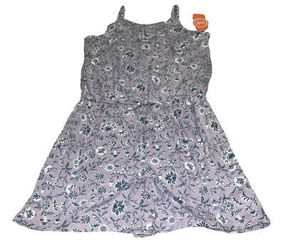 Wonder  Nation Girls Sleeveless Knit Romper Shorts Purple  Size Large ( 10-12 )