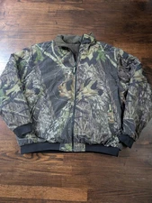 Remington Mens Reversible Camo Hunting Jacket Vest L Nylon Polyester 2-in-1