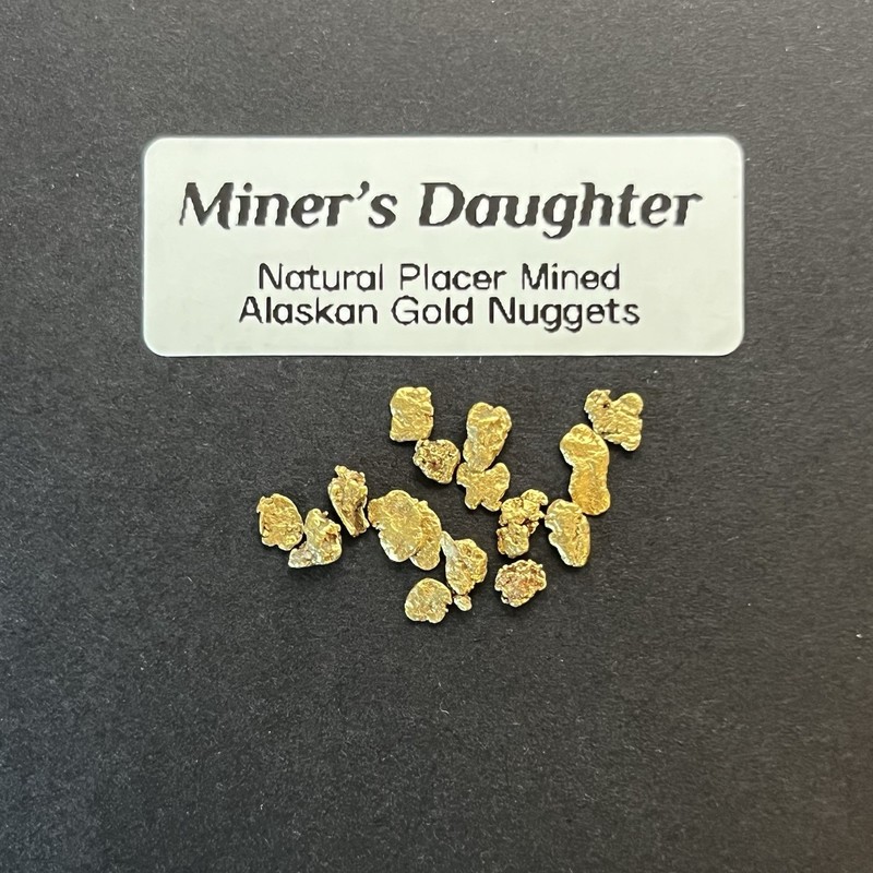 ALASKA GOLD NUGGETS - #8-10 Mesh - 1.0+ grams - Natural Placer Raw Hi Purity