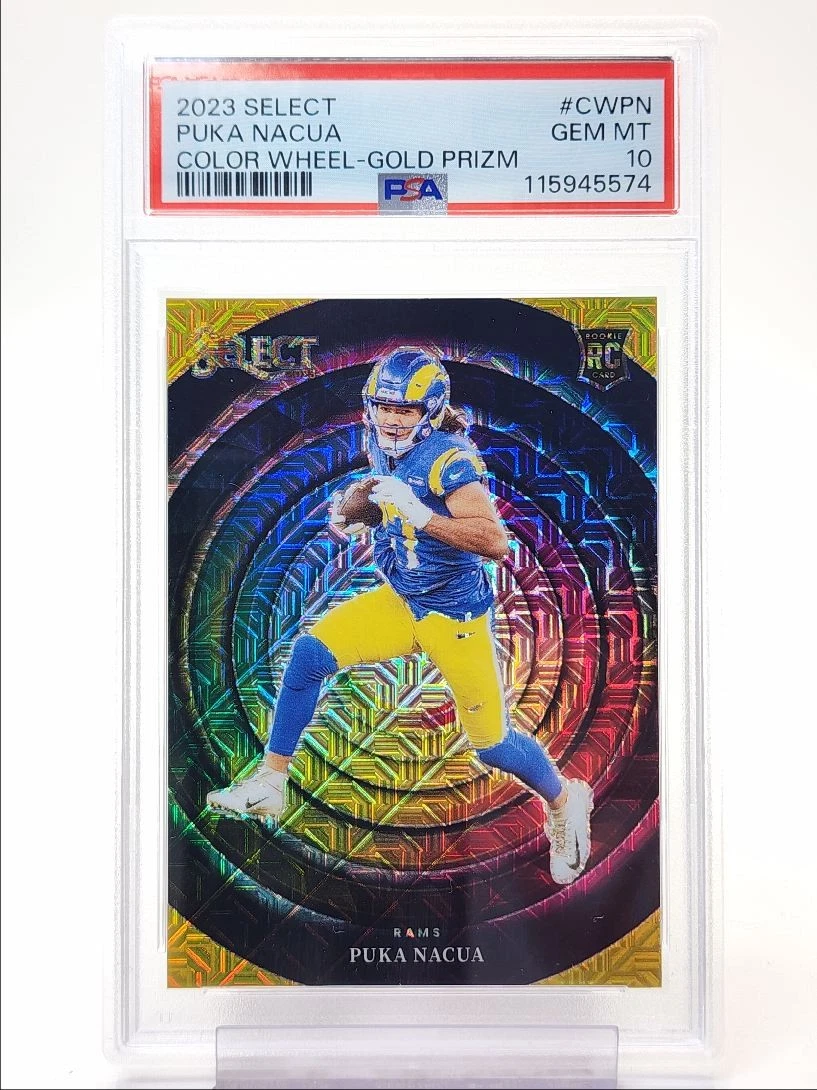 Puka Nacua Panini Select Color Wheel #CWPN Gold Prizm