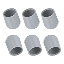 16 Pcs Plastic Chair Leg Protectors 3/4" Round Anti-Slip for Floors Couch