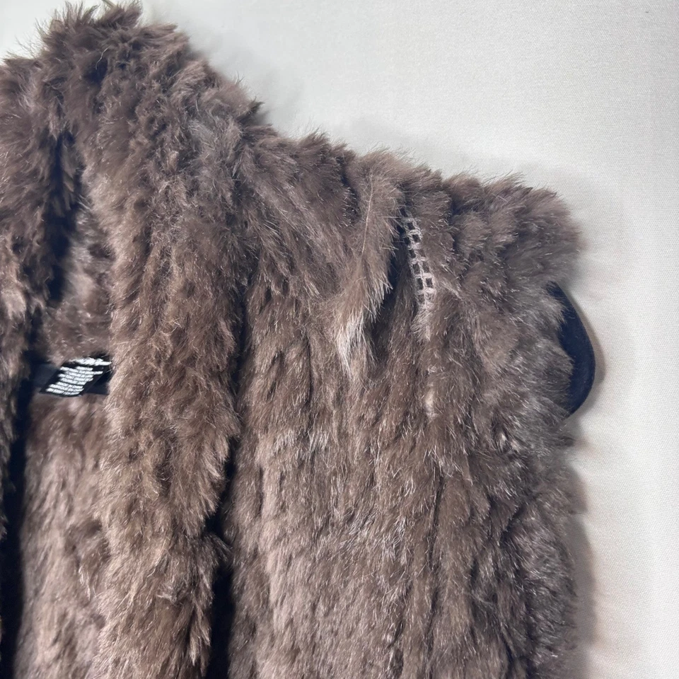 Chaleco de piel de conejo talla única renacentista cosplay defectos medievales vintage Saks Foto 4 de 4