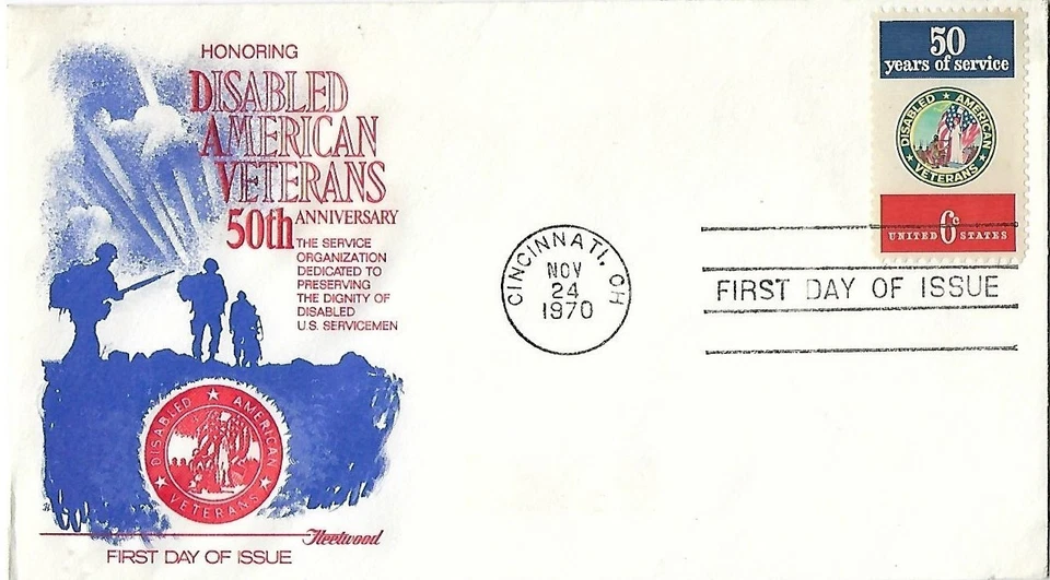 4 '70 FDCs Honoring Servicemen, POWs on Fleetwood Artmaster SC#1421 1422 - Image 3 of 4