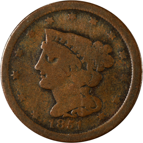 1851 Half Cent - Bild 1 von 2