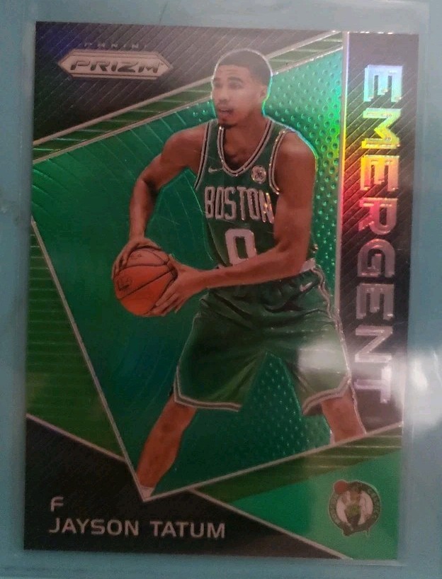2017-18 Panini Prizm - Emergent Jayson Tatum #EM-JAY Green Prizm (RC)
