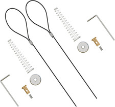 Gate Latch Cable Pull, Spring-Loaded Latch Kit Gate Latch for Wooden Fence Vinyl