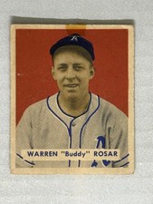 Warren "Buddy" Rosar 1949 Bowman #138 Philadelphia Athletics