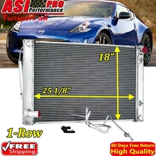 Aluminum Radiator + Condenser Combo For 2010-2020 Nissan 370Z 2007-15 Infiniti