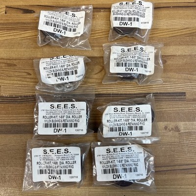 8 Pack-  S.E.E.S DW-1 Roller Wheels  1-5/8 