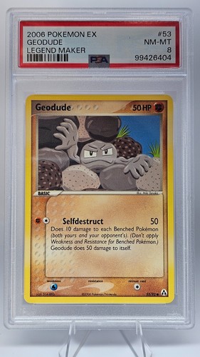 Geodude graded PSA 8 for sale on eBay