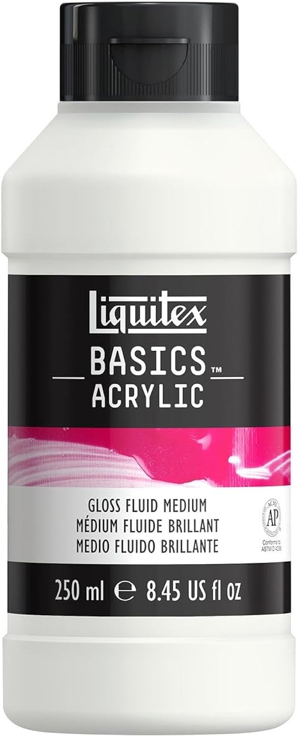Basics Acrylic Additive, Gloss Fluid Medium, 250 ml Tube - Image 3