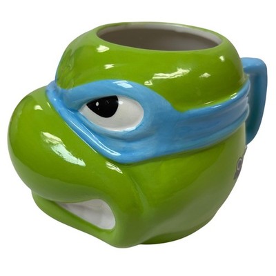 TMNT Leonardo Figural Mug 24oz Nickelodeon Ninja Turtles 3D Ceramic 2024