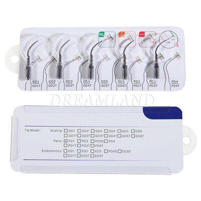5 Dental Ultrasonic Piezo Scaling Perio Tip Fit DTE Satelec Handpiece tips PD1